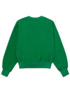 Washing Pigment Sweatshirt Print Long Sleeve T-Shirt Green MCSS24TS1GR - MACKY - BALAAN 3