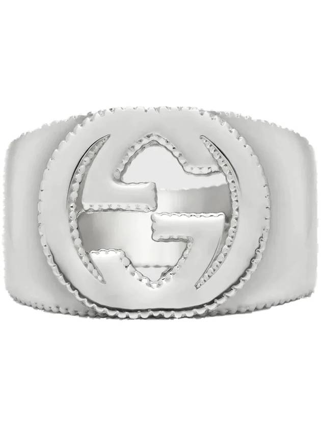 Interlocking G Wide Ring Silver - GUCCI - BALAAN 1