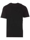 Organic Cotton Short Sleeve T-Shirt Black - STONE ISLAND - BALAAN 3