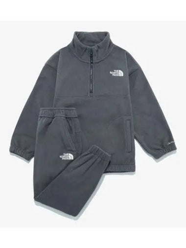 The North Face KIDS CAMPER EX Fleece Set NT7TQ61S DGY - THE NORTH FACE - BALAAN 1