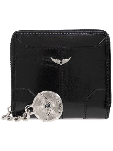 Zadig & Voltaire Wallet With Logo, Women's, Black - ZADIG & VOLTAIRE - BALAAN 1