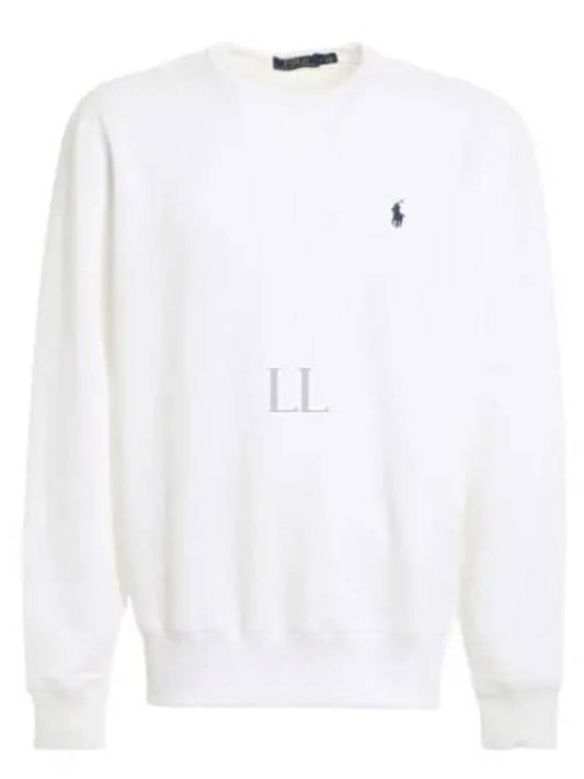 Embroidered Logo Pony Crew Neck Sweatshirt White - POLO RALPH LAUREN - BALAAN 2