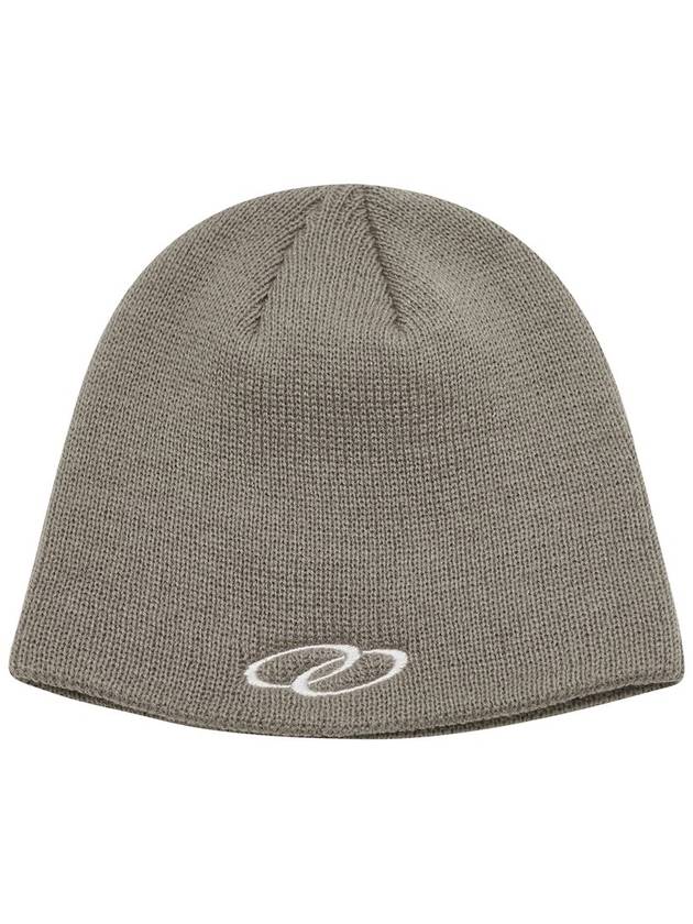 Unisex double loop logo beanie beige - MAVRK - BALAAN 1