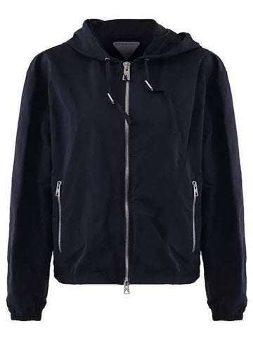 22FW 716595 VF4K0 4030 Technical nylon hooded jacket dark navy　 999031 - BOTTEGA VENETA - BALAAN 1