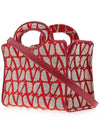 Toile Iconographe Le Troisieme Mini Tote Bag Red - VALENTINO - BALAAN 3