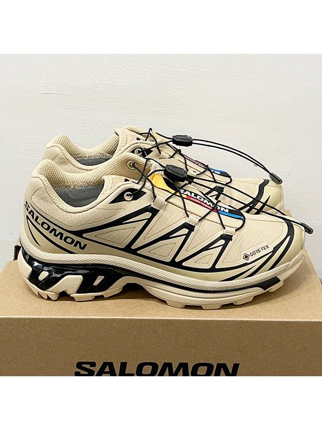 XT 6 Gore-Tex Low-Top Sneakers Black Beige - SALOMON - BALAAN 5