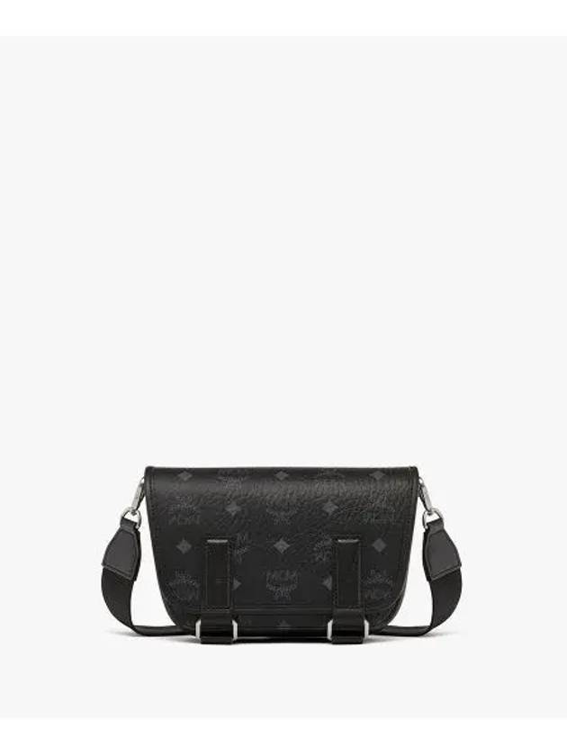 Aren Visetos Messenger Bag Black - MCM - BALAAN 2