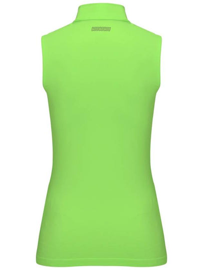 C23MTS020W Front Mesh Half Neck Top Green - CHUCUCHU - BALAAN 2