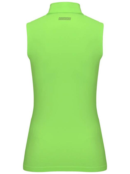 C23MTS020W Front Mesh Half Neck Top Green - CHUCUCHU - BALAAN 2