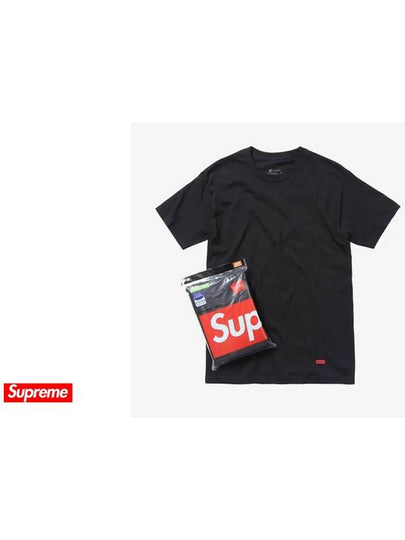 Hanes Tagless T Shirts Black 3 Pack - SUPREME - BALAAN 2