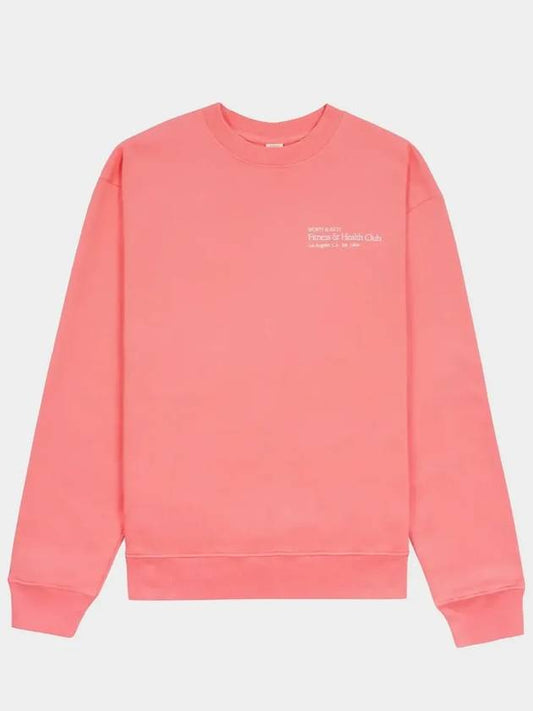 Fitness & Health Club Crew Neck Cotton Sweatshirt Strawberry - SPORTY & RICH - BALAAN 2