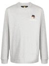 Fox Head Patch Crew Neck Long Sleeve T-Shirt Grey - BARBOUR - BALAAN 2