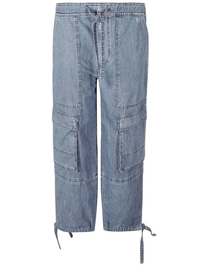 Cargo Pocket Denim Jeans Blue - ISABEL MARANT ETOILE - BALAAN 2