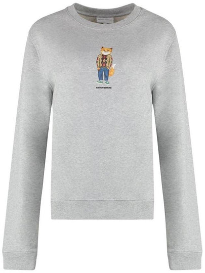 Women's Dress Fox Printing Sweatshirt Grey - MAISON KITSUNE - BALAAN 2