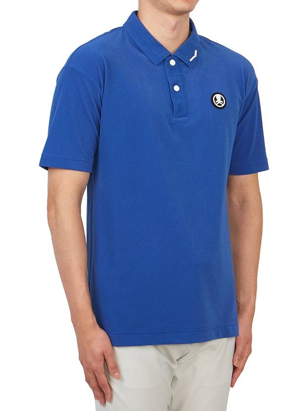 Golf Wear Men s Collar Short Sleeve T Shirt MLM 3B AP09 BLUE - MARK & LONA - BALAAN 4