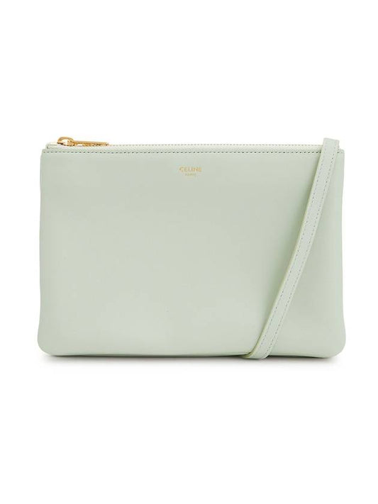 Women's Medium Logo Trio Shoulder Bag Light Green - CELINE - BALAAN 1