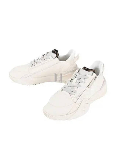 FF Motif Flow Low Top Sneakers White - FENDI - BALAAN 2