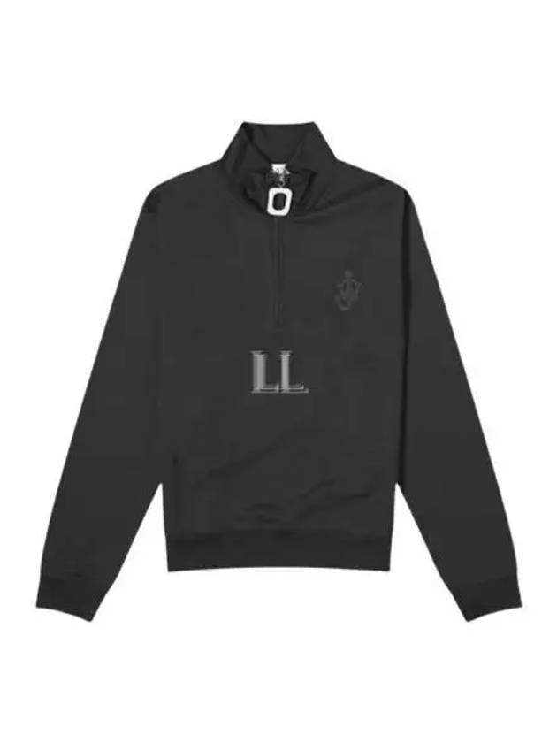 Anchor Logo Half Zip-Up Track Jacket Black - JW ANDERSON - BALAAN 2