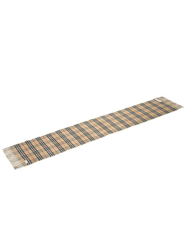 Check Cashmere Scarf Beige - BURBERRY - BALAAN 5