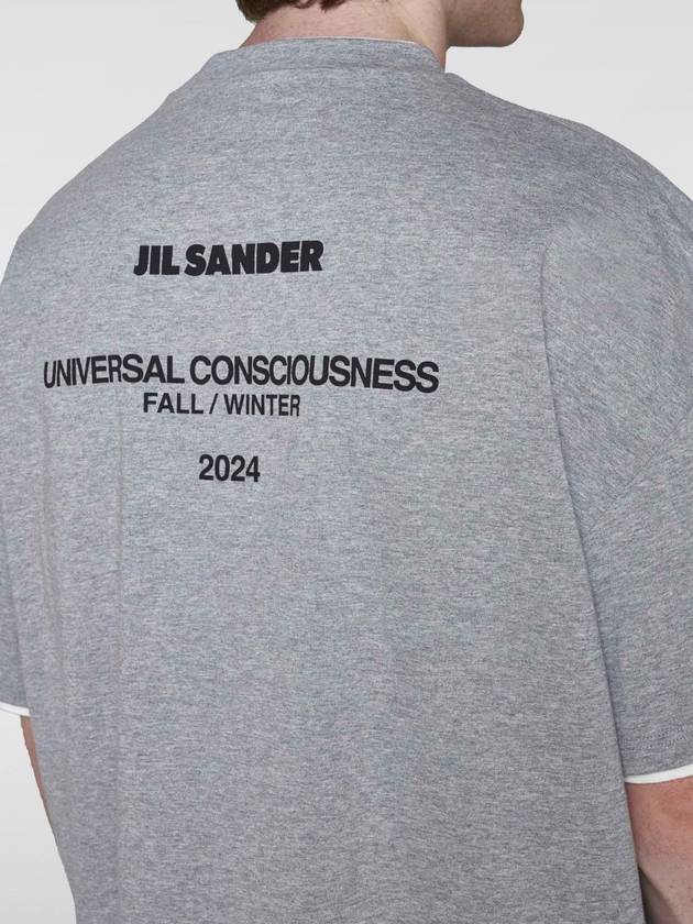 T-shirt di cotone Jil Sander con logo posteriore - JIL SANDER - BALAAN 3