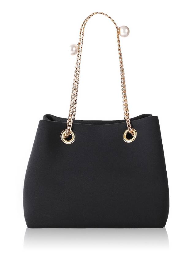 Women's Pearl Middle Shoulder Bag Black - SUIN - BALAAN 2