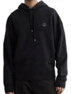 Bold Fox Head Patch Oversize Hoodie Black - MAISON KITSUNE - BALAAN 8