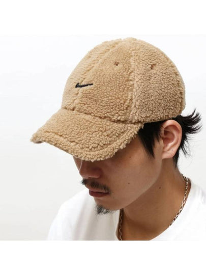 Logo Heritage H86 Fur Sherpa Ball Cap Brown - NIKE - BALAAN 2