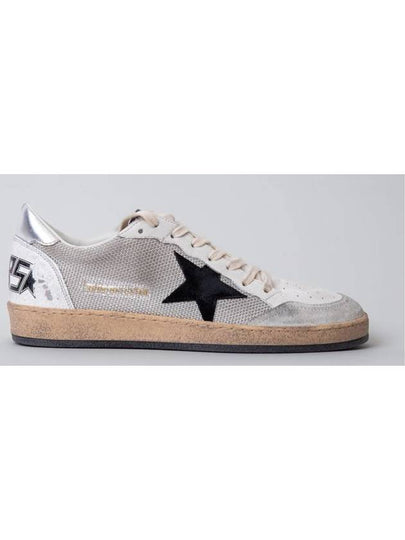 Ball Star Suede Star Laminate Low Top Sneakers Grey - GOLDEN GOOSE - BALAAN 2