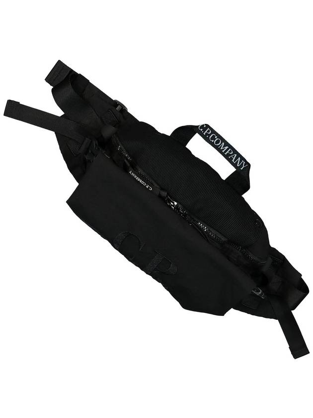 Plain Paper Touch Logo Waist Belt Bag Black - CP COMPANY - BALAAN 4