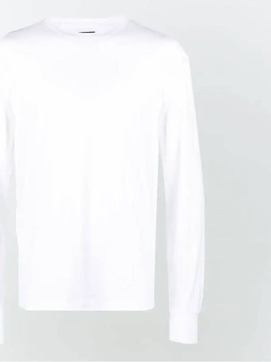 Embroidered Logo Lyocell Cotton Blend Jersey Long Sleeve T-Shirt Ivory - TOM FORD - BALAAN 2