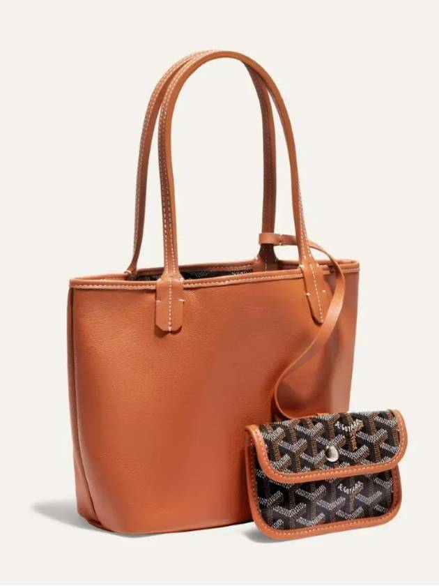 Mini Anjou Black Tan Tote Bag - GOYARD - BALAAN 2