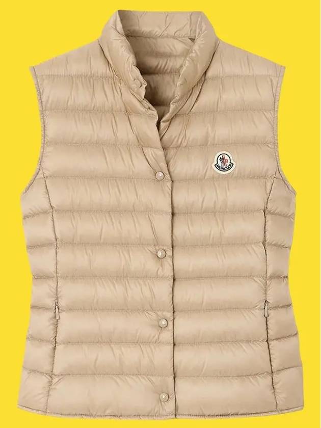 Liane Logo Patch Down Vest Ivory - MONCLER - BALAAN 9