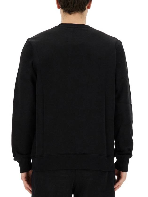 Zebra Patch Organic Cotton Sweatshirt Black - PAUL SMITH - BALAAN 4