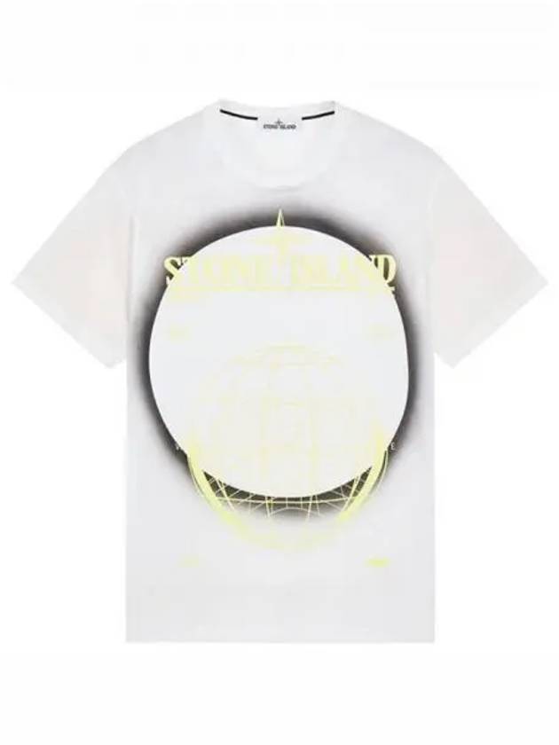 Men's Solar Eclipse Logo Short Sleeve T-Shirt White - STONE ISLAND - BALAAN 2