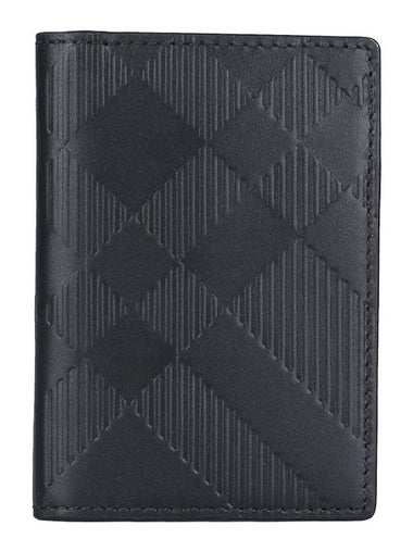 BATEMAN Embossed check card wallet 8078352 - BURBERRY - BALAAN 1