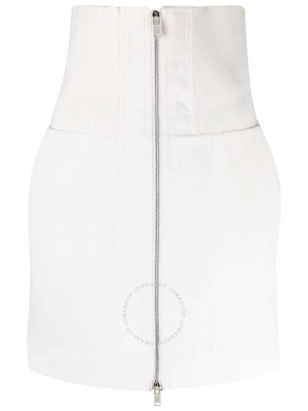 Stella Mccartney Ladies White Alter Mat Mini Zip Skirt, Brand Size 34 (US Szie 0) - STELLA MCCARTNEY - BALAAN 1