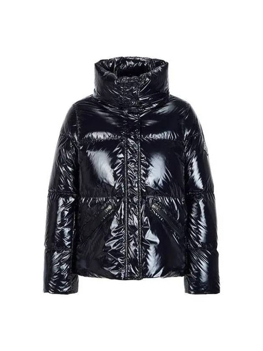 Women s Glossy Double Closure Goose Down Padded Jacket Black 270442 - HERNO - BALAAN 1