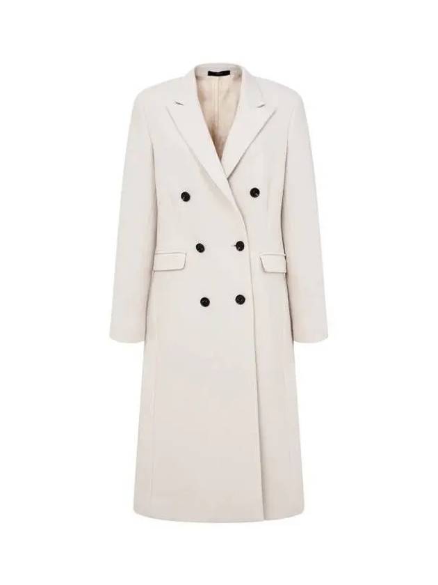 Women s Twill Peaked Double Coat Ecru - PAUL SMITH - BALAAN 1