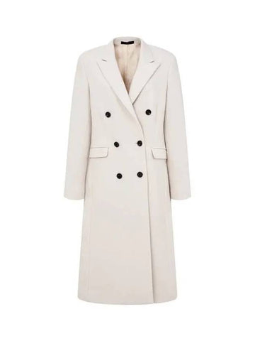 Women s Twill Peaked Double Coat Ecru - PAUL SMITH - BALAAN 1