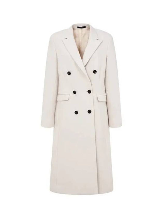 Women s Twill Peaked Double Coat Ecru - PAUL SMITH - BALAAN 1