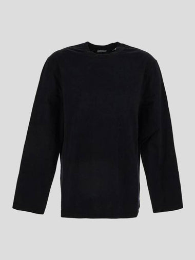 Cotton Long Sleeve T-Shirt Black - BURBERRY - BALAAN 1