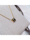 Mini Pop H Pendant Necklace Gold Noir - HERMES - BALAAN 4