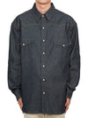 Cotton Denim long sleeve Shirt Blue Vert - MAISON MARGIELA - BALAAN 4