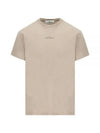 Small Logo Print Short Sleeve T-Shirt Dove Grey - STONE ISLAND - BALAAN 2