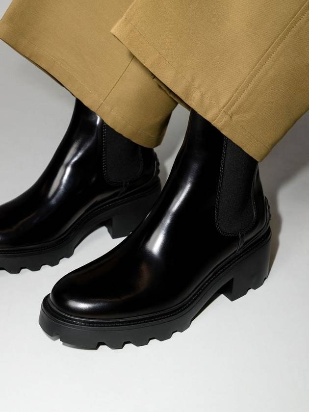 Glossy Leather Chelsea Boots Black - TOD'S - BALAAN 5