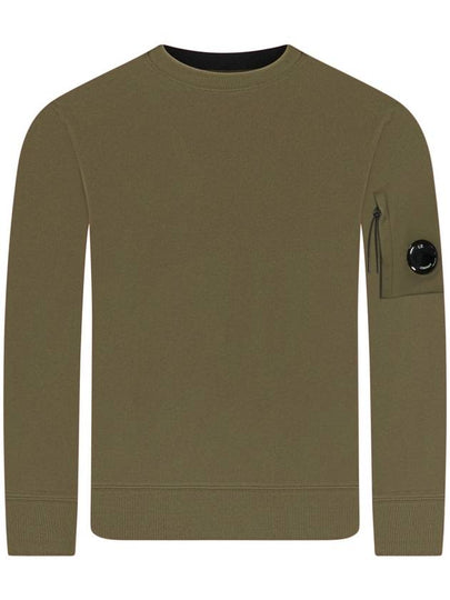 Diagonal Raised Fleece Lens Sweatshirt Ivy Green - CP COMPANY - BALAAN 2