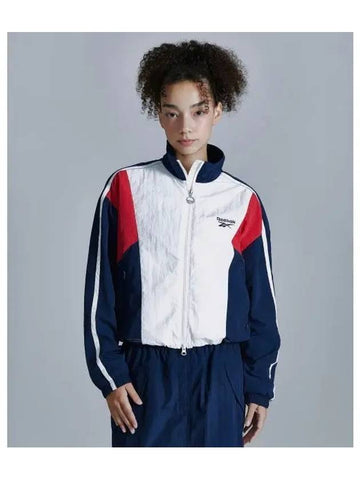 rival crop windbreaker women white - REEBOK - BALAAN 1