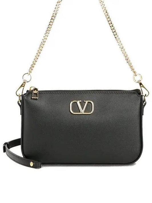 V logo 4W2P0AA9 MIM 0NO signature shoulder bag chain 987240 - VALENTINO - BALAAN 2