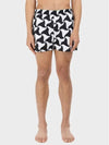 Bottega Veneta Print Tech Triangle Swim Shorts White Black - BOTTEGA VENETA - BALAAN 3