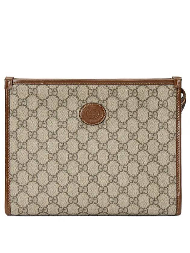 Interlocking G Beauty Case Clutch Bag Beige - GUCCI - BALAAN 2